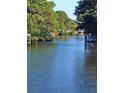 Peaceful canal scene with waterfront properties and lush vegetation at 4656 Pompano St, Placida, FL 33946
