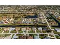 High angle view of homes in a waterfront community at 47 Sportsman Ln, Rotonda West, FL 33947