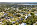 Desirable home features a screened pool, lush landscaping, and is surrounded by well-maintained neighborhood properties at 9266 Carnation Ave, Englewood, FL 34224