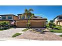 Close up of the garage doors for this charming two-story townhome at 20110 Ragazza Cir # 102, Venice, FL 34293