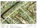 Aerial view map highlighting the property's location within the community at 418 Rotonda Cir, Rotonda West, FL 33947