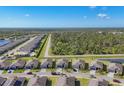 Expansive aerial view showcasing a peaceful neighborhood with serene surroundings and mature trees at 1824 Saddlewood Cir, Port Charlotte, FL 33953