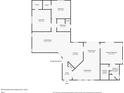 Detailed floor plan showing layout including living spaces, bedrooms, bathrooms, and garage (not shown) at 10263 Waterford Ave, Englewood, FL 34224