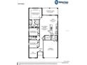 Detailed floor plan showcasing the layout of the Serendipity model home at 6022 Mangrove Creek Rd, Wimauma, FL 33598