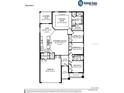 Raychel II floor plan showing layout of bedrooms, bathrooms, kitchen, gathering room, and garage at 2556 58Th E Cir, Palmetto, FL 34221