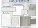 A curated collection of materials for the townhome, including flooring, countertops, tile, and paint at 2770 Walden Town Cir, Plant City, FL 33566