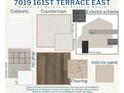 This image displays material selections from Parker at Aviary at Rutland Ranch at 7019 161St E Ter, Parrish, FL 34219