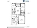 Detailed floor plan showcasing the layout of this home, including the owner's suite and covered lanai at 2572 58Th E Cir, Palmetto, FL 34221