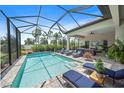 Relaxing screened pool and patio area at 284 Bocelli Dr., Nokomis, FL 34275