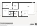 Floor plan showing 3 bedrooms, 2 bathrooms, kitchen, and hallway at 2143 Starlite Ln, Port Charlotte, FL 33952