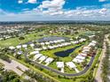 Aerial view of a single Gathering home community at 653 Crossfield Cir # 8, Venice, FL 34293