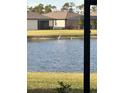 Tranquil lake view with birds and neighborhood homes in the background at 2145 Bonito Way, Port Charlotte, FL 33953