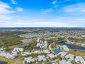 Aerial view of community, highlighting the neighborhood's amenities and landscape at 2081 Willow Hammock Cir # F204, Punta Gorda, FL 33983