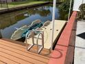 Private dock with kayak storage and convenient access to the water at 710 Chippy Ln, Nokomis, FL 34275