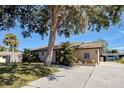 Inviting single-story home with a long driveway and mature landscaping at 3187 Galiot Rd, Venice, FL 34293