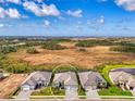 Expansive aerial view showcasing the home's location within the neighborhood and surrounding landscape at 18135 Home Run Dr, Venice, FL 34293