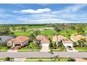 Neighborhood street featuring well-maintained homes, manicured lawns, and a scenic golf course backdrop at 5109 Pine Shadow Ln, North Port, FL 34287