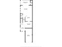Detailed floor plan showcasing the layout of the home, including room dimensions and the arrangement of living spaces at 1050 Jonah Dr, North Port, FL 34289