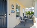 Inviting front porch with seating, perfect for enjoying the outdoors at 12679 Sagewood Dr, Venice, FL 34293