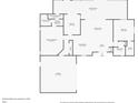Detailed floor plan showcasing the layout of the home with room dimensions at 6146 Rockefeller Ave, Sarasota, FL 34231