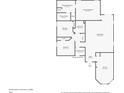 Layout of home showcasing the placement of the living room, bedrooms, and bathrooms at 4324 Knowles Ln, North Port, FL 34288