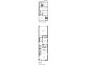 Detailed floor plan showcasing the layout of the home's first and second floor at 145 Thorne Ln, Sarasota, FL 34240