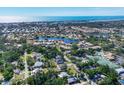Beautiful aerial view of the community and coastline, offering serene residential living at 140 Avenida De La Isla, Nokomis, FL 34275