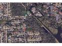 Aerial view showing location relative to Red Bug Slough Preserve back lot at 5106 S Lockwood Ridge Rd, Sarasota, FL 34231