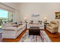 Cozy living room features modern decor, plush seating, and lots of light at 770 Village Cir # 232, Venice, FL 34292
