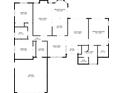 Detailed floorplan illustrating the layout of the home, including room dimensions at 2092 Timucua Trl, Nokomis, FL 34275