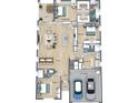 Detailed floor plan showcasing the layout of this home, including bedrooms, bathrooms, and living spaces at 4390 Asteria Ter, North Port, FL 34287