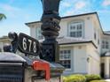 Close-up view of the home's address, highlighting the well-maintained facade and charming neighborhood aesthetic at 678 Clear Creek Dr, Osprey, FL 34229