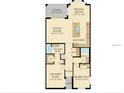 Floor plan layout of the condo with dimensions and labels for each room at 12140 Wellen Golf St # 202, Venice, FL 34293
