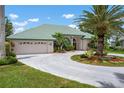 Lovely single-story home with a circular driveway, well-maintained landscaping, and a two-car garage at 467 Sherbrooke Ct, Venice, FL 34293