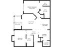 Detailed floorplan showing layout of bedrooms, living spaces, and kitchen at 5134 Northridge Rd # 303, Sarasota, FL 34238