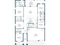 Detailed floor plan showcasing the layout of a single Gathering house with a 3-car garage at 27092 Formosa Dr, Punta Gorda, FL 33983