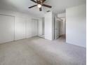Spacious bedroom with plush carpeting and ample closet space at 1052 Longfellow Cir, Sarasota, FL 34243
