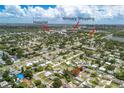 Aerial view of home's location, near hospital and golf course at 1023 Madison St, Largo, FL 33770