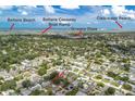 Aerial view showing home location near beach and amenities at 1023 Madison St, Largo, FL 33770