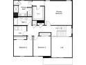 Second floor layout showing primary bedroom, two additional bedrooms, and a loft at 9231 Sandy Bluffs Cir, Parrish, FL 34219