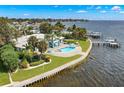Luxury waterfront home with a large pool and private dock at 200 Colony Point S Rd, St Petersburg, FL 33705