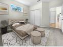 Main bedroom with a king-size bed and carpet at 416 28Th W St, Palmetto, FL 34221