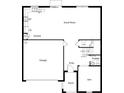 Main floor plan showing kitchen, great room, and den at 37496 Williamette Way, Zephyrhills, FL 33540