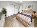 Main bedroom with a cozy bed and built-in closet at 2585 15Th N Ave, St Petersburg, FL 33713