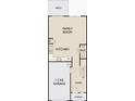 First floor plan showing kitchen, Gathering room, and one-car garage at 11831 Sylvia St, Dade City, FL 33525