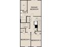 Second floor plan featuring primary bedroom, two additional bedrooms, and two bathrooms at 11831 Sylvia St, Dade City, FL 33525