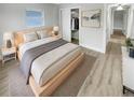 Cozy main bedroom with a comfortable bed, closet space, and soothing decor at 2642 49Th N St, St Petersburg, FL 33710