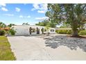 Inviting single-story home with a well-maintained lawn and long driveway leading to the attached garage at 1154 64Th S Ave, St Petersburg, FL 33705