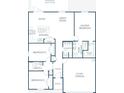 Detailed floor plan showcasing the layout of the home's bedrooms, kitchen, and living spaces at 1317 Arrow St, Port Charlotte, FL 33952