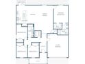 Detailed floor plan showcasing the layout of this home with bedrooms and kitchen at 5048 Silver Bell Dr, Port Charlotte, FL 33948